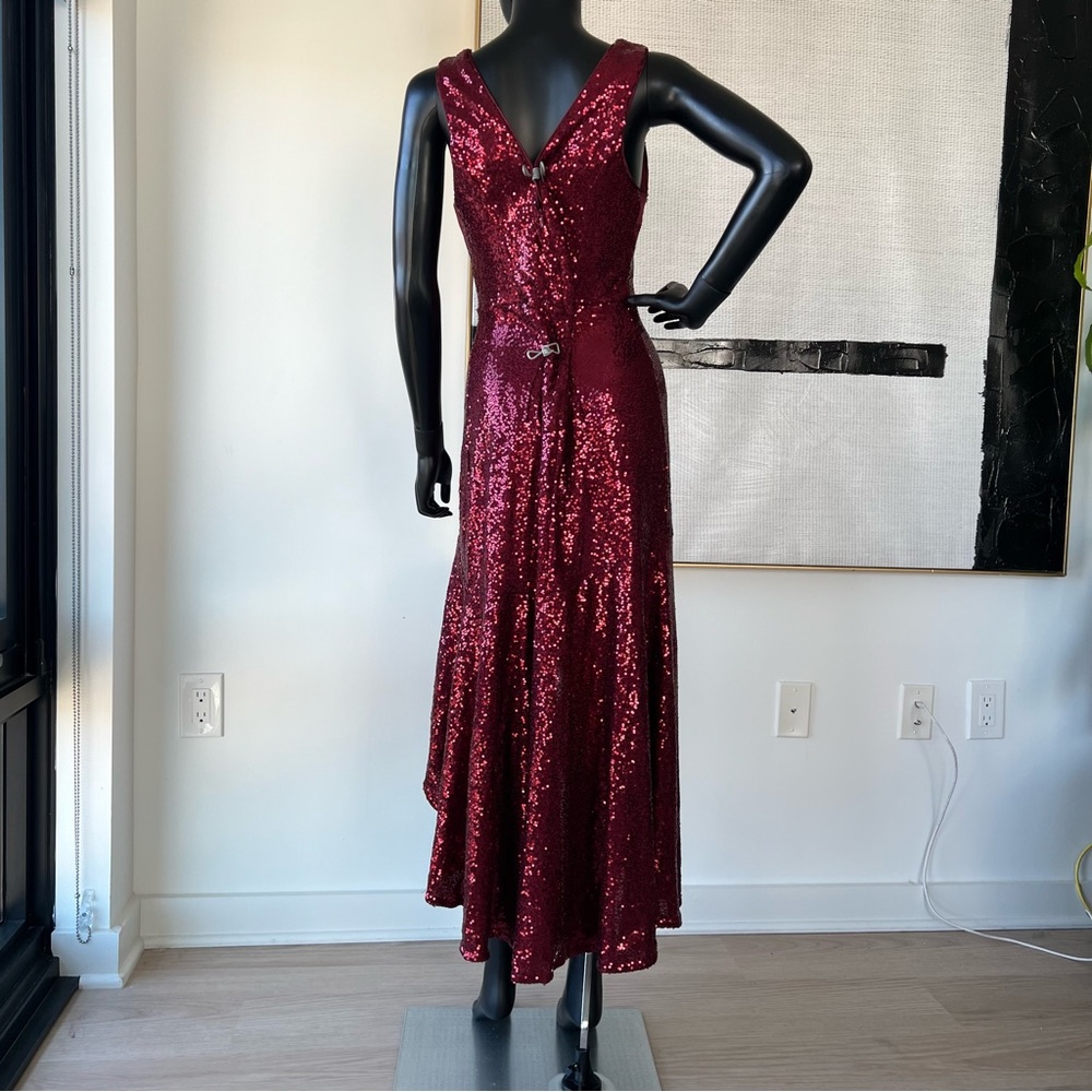Grace Karin Red High Low V-Neck Sundress - Picture 6 of 7